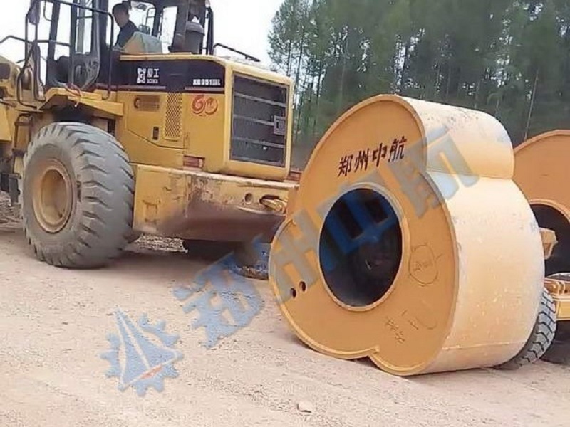 寧夏固原三邊形沖擊壓路機施工視頻